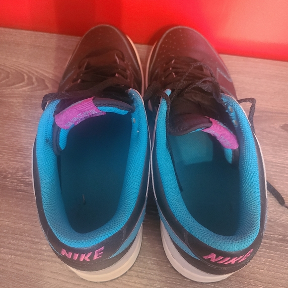 NIKE DUNK LOW 2008 Black Neo Turquoise Blue White Mens Size10.5 Shoes 31… - Picture 9 of 9